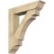 Ekena Millwork Merced Traditional Rough Sawn Bracket w/ Offset Brace, Douglas Fir, 8"W x 36"D x 40"H BKT0806X36X40MRC01RDF - alternate 1
